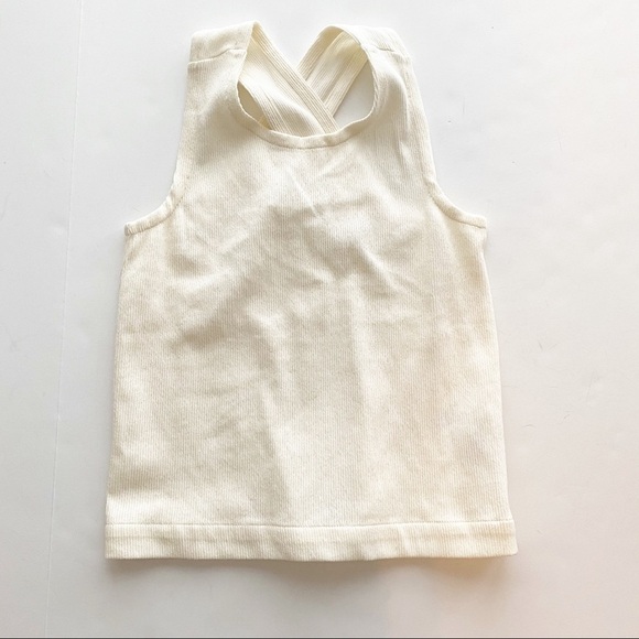 2/25 Madewell Top ❤️ Cottagecore beach spring summer shirt tank cross back - Picture 2 of 5